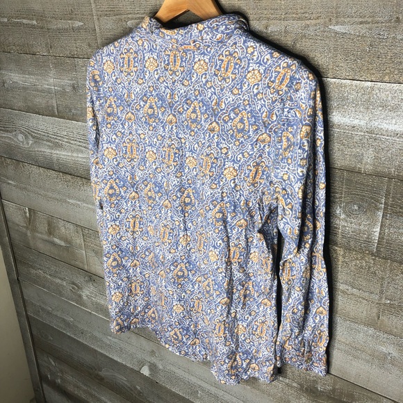 J Jill multi color printed button up lightweight shirt - Picture 3 of 3